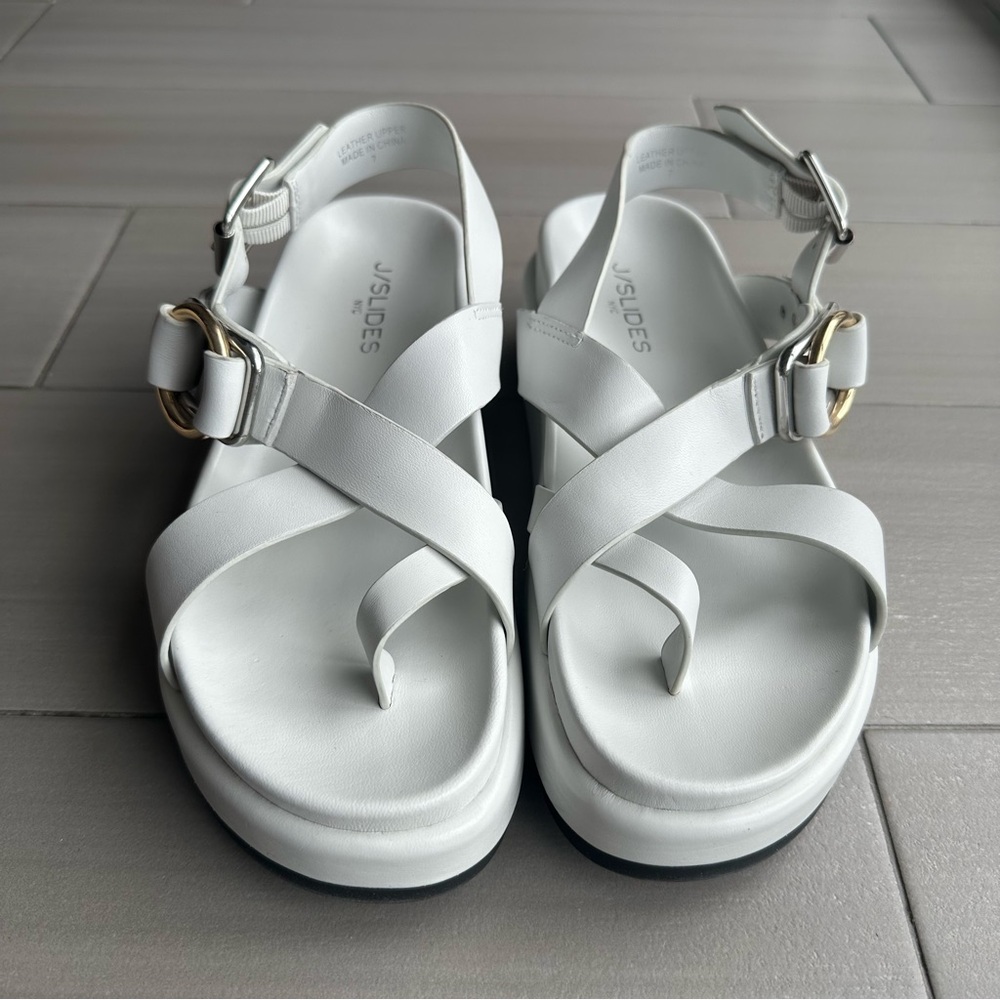 White Strappy Sandals